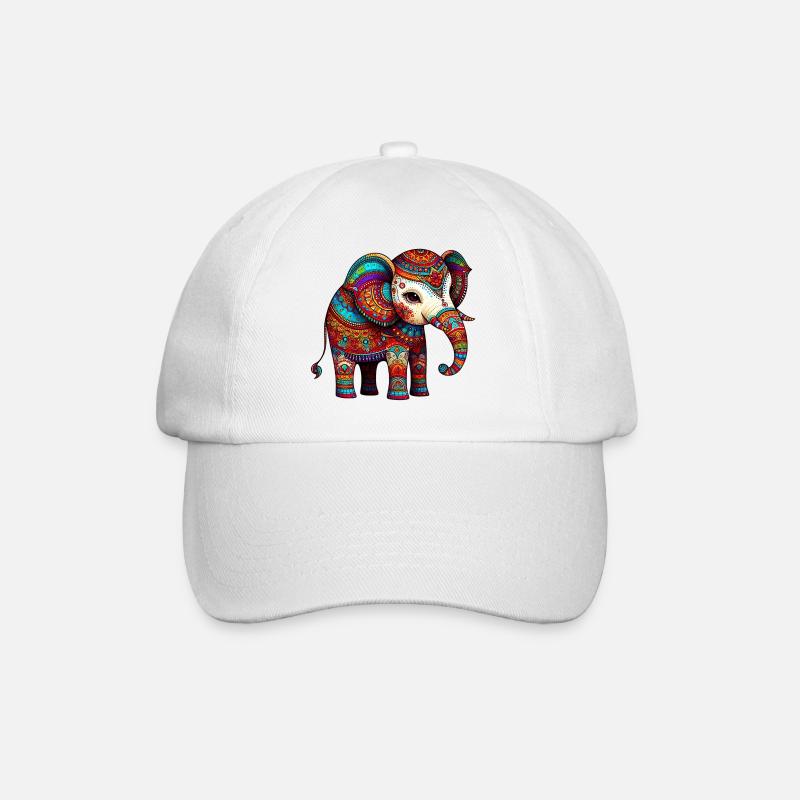 Éléphant - Casquette classique - blanc/blanc