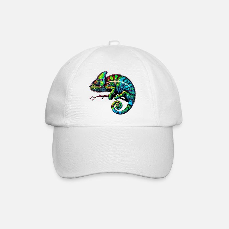 Chamäleon - Baseballkappe - Weiß/Weiß