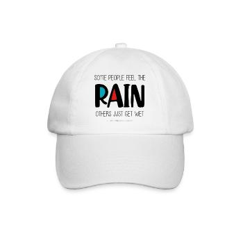 Spüren Sie den Regen - Baseballkappe - Weiß/Weiß - Vorne