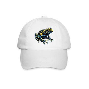 Frosch - Baseballkappe - Weiß/Weiß - Vorne