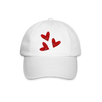 COUPLE. JUST MARRIED. Bachelorette party. VALENTINE'S DAY. LOVE. - Baseball Cap - white/white - Front