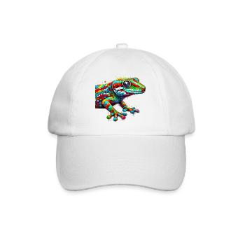 Gecko - Baseball Cap - white/white - Front