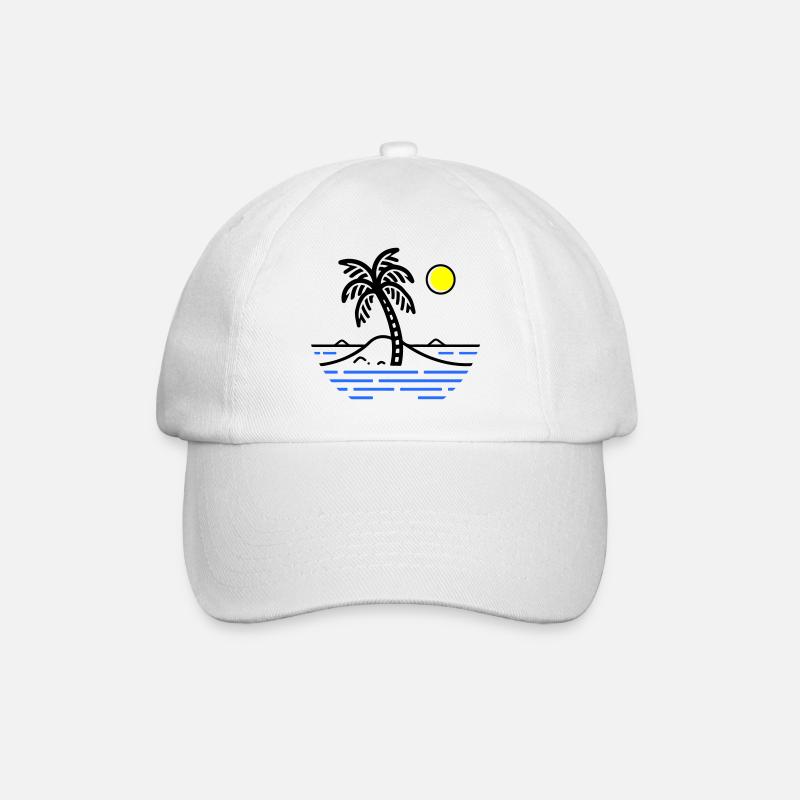 Île des Palmiers - Casquette classique - blanc/blanc