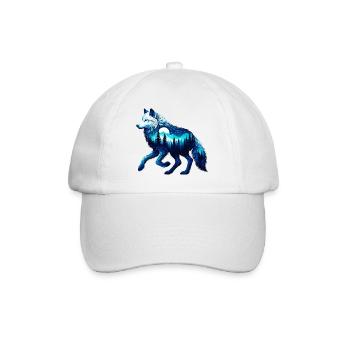 Wolf - Baseball Cap - white/white - Front