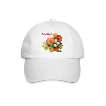Happy Easter Flower Mix - Baseball Cap - white/white - Front