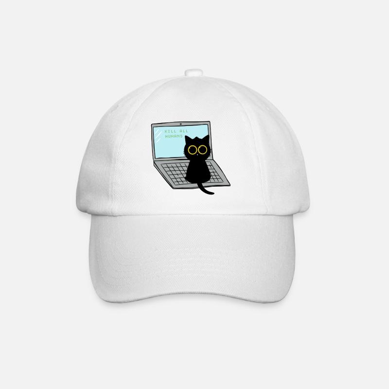 Tuez tous les humains Chat - Casquette classique - blanc/blanc