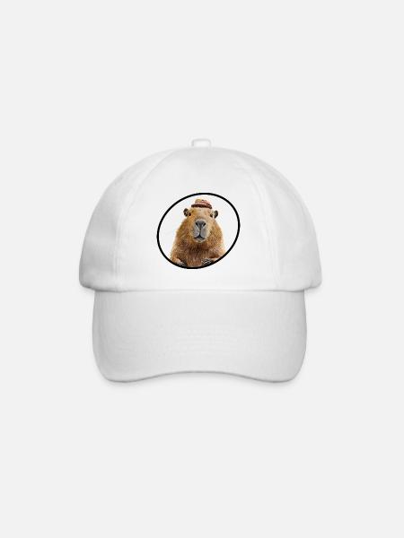 Cabybara - Baseballkappe - Weiß/Weiß