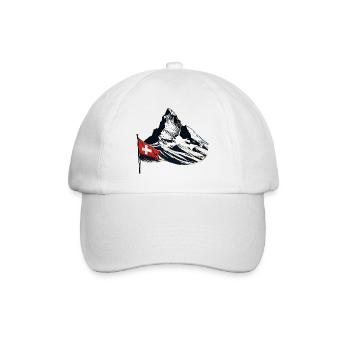 Mount Matterhorn Horu Alps Hiking Climbing - Baseball Cap - white/white - Front