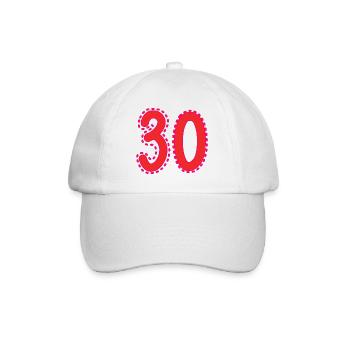 30. 30 YEARS. 30th ANNIVERSARY. 30 YEARS ANNIVERSARY. - Baseball Cap - white/white - Front