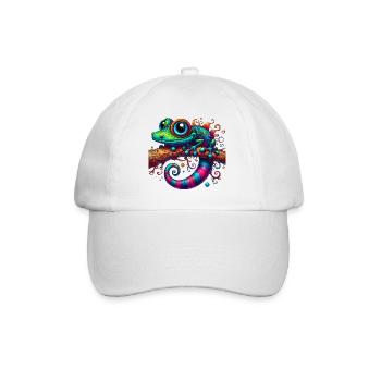 Gecko - Baseball Cap - white/white - Front