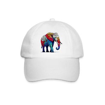 Éléphant - Casquette classique - blanc/blanc - Devant