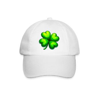 Trèfle à quatre feuilles - Casquette classique - blanc/blanc - Devant