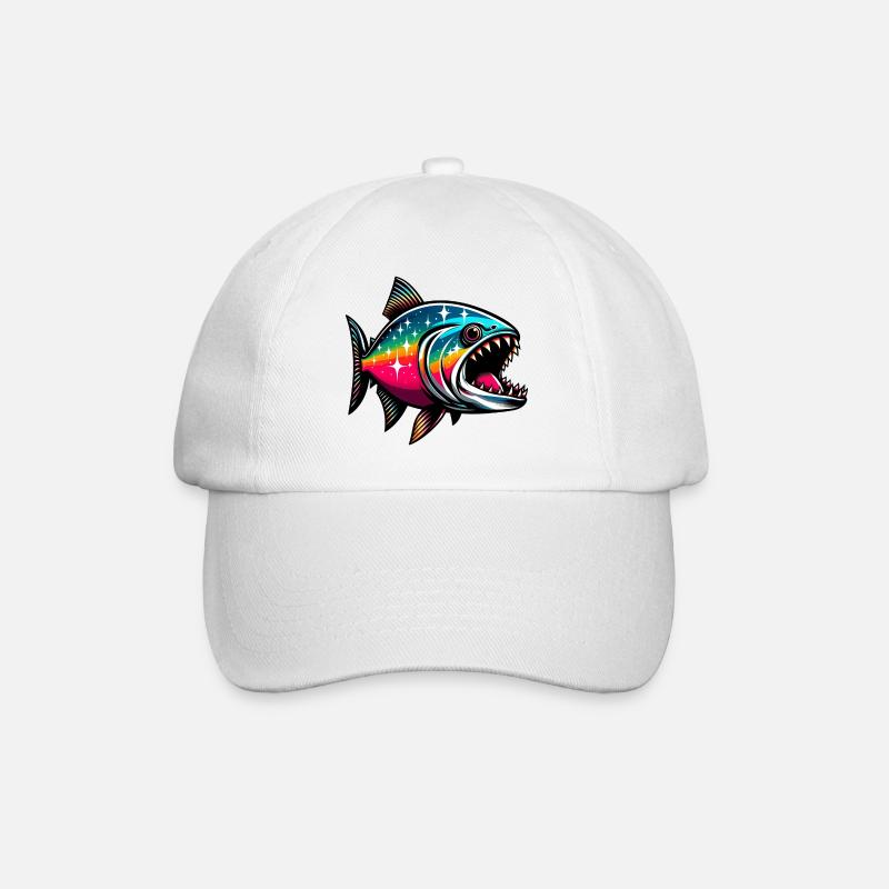 Piranha - Baseballkappe - Weiß/Weiß