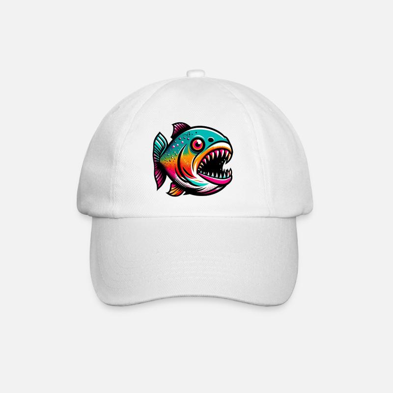 Piranha - Baseballkappe - Weiß/Weiß