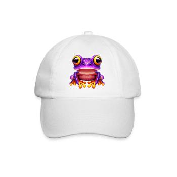 Frog - Baseball Cap - white/white - Front