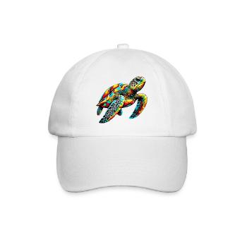 Schildkröte - Baseballkappe - Weiß/Weiß - Vorne