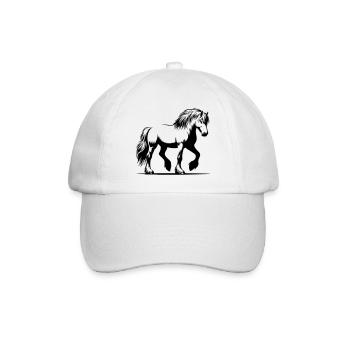 Horse Icelandic pony Icelandic horse - Baseball Cap - white/white - Front