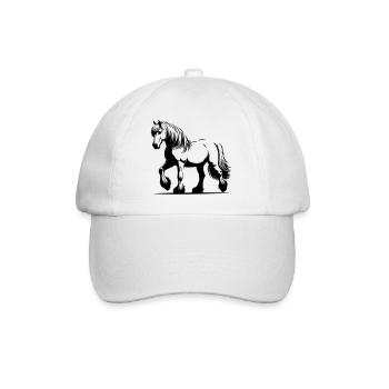 Haflinger de cheval - Casquette classique - blanc/blanc - Devant