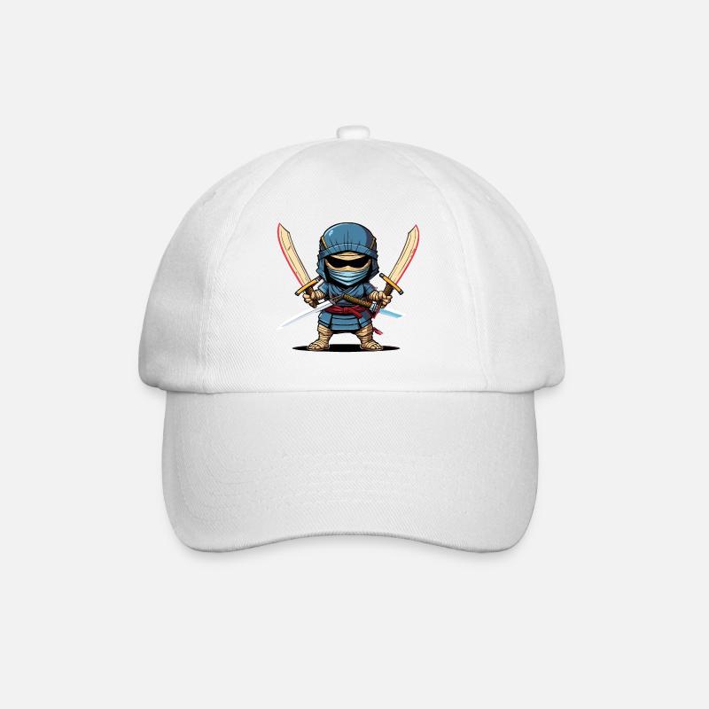 Ninja Mummy - Baseball Cap - white/white