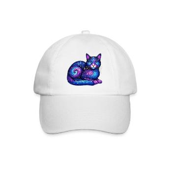 Katze - Baseballkappe - Weiß/Weiß - Vorne