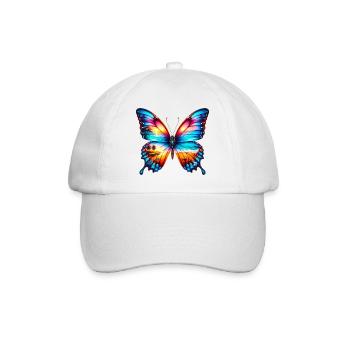 Schmetterling - Baseballkappe - Weiß/Weiß - Vorne