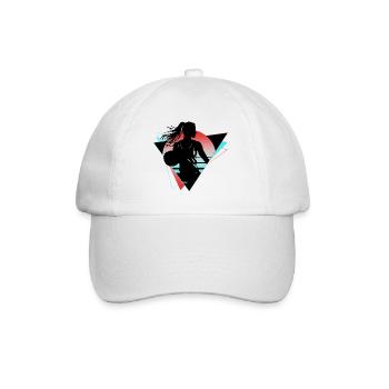 Basketball Basketball Player Fan Neon Colorful - Baseball Cap - white/white - Front