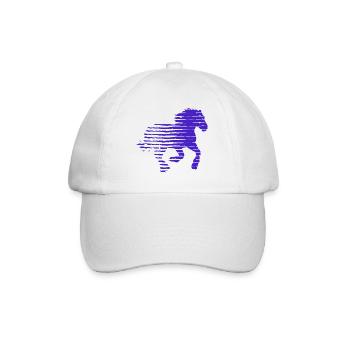 CHEVAL. POULE. COQ. ANIMAL. OISEAU. LICORNE. CONTE - Casquette classique - blanc/blanc - Devant