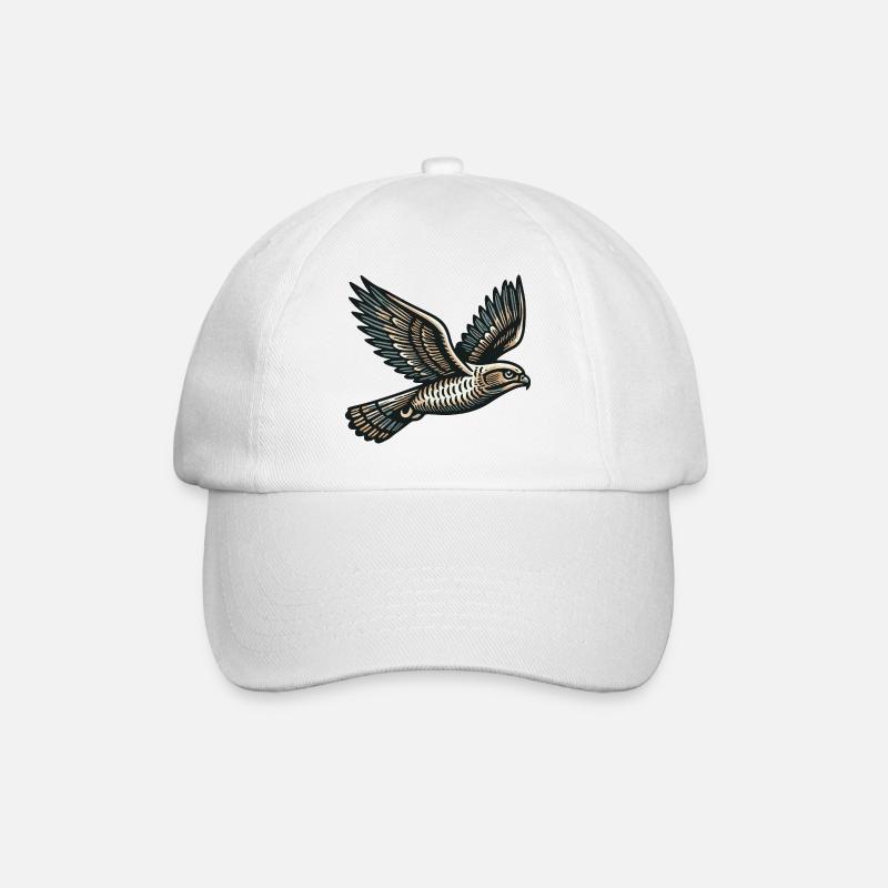 Hawk - Baseball Cap - white/white