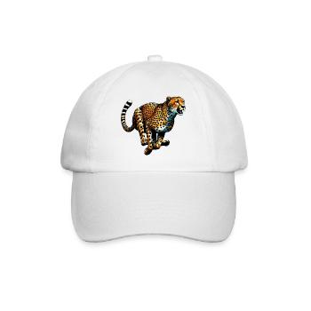 Cheetah - Baseball Cap - white/white - Front
