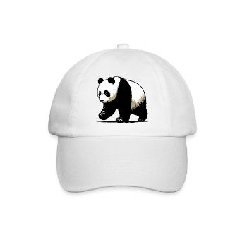 Panda - Baseballkappe - Weiß/Weiß - Vorne