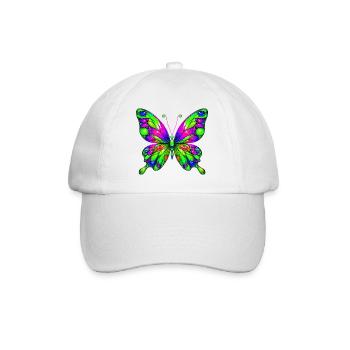 Butterfly - Baseball Cap - white/white - Front