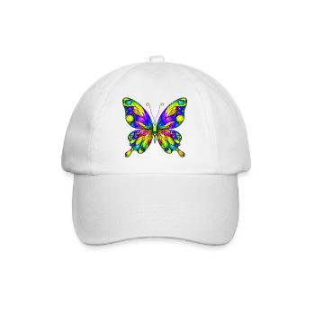 Papillon - Casquette classique - blanc/blanc - Devant
