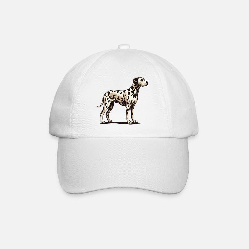 Dalmatian - Baseball Cap - white/white