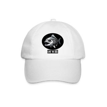 Fisch punk - Baseballkappe - Weiß/Weiß - Vorne