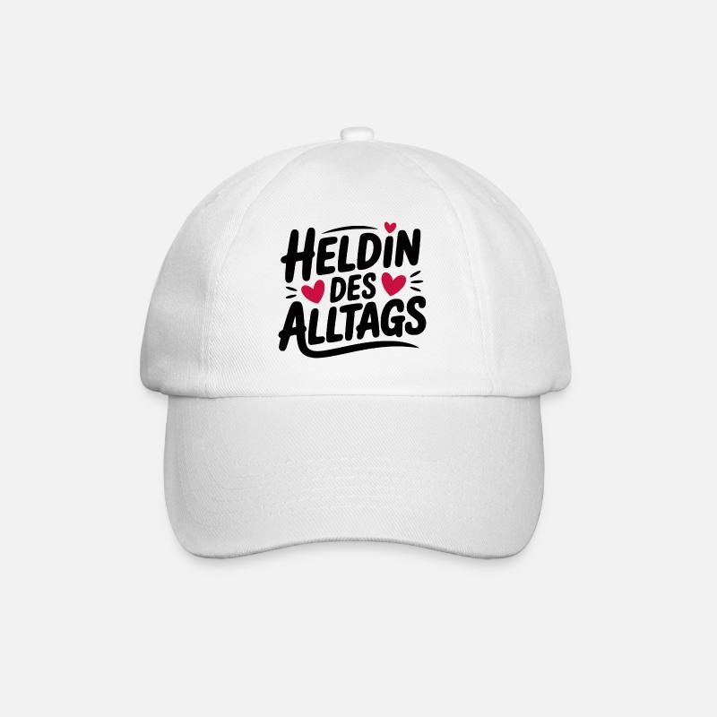 Heldin des Alltags Design - Baseballkappe - Weiß/Weiß