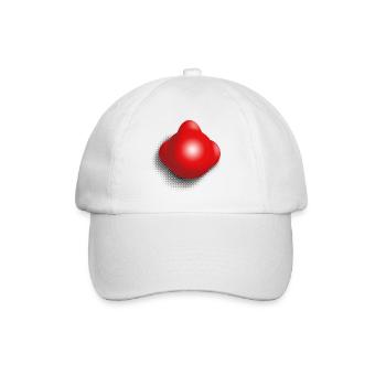 Nez de clown drôle - Casquette classique - blanc/blanc - Devant