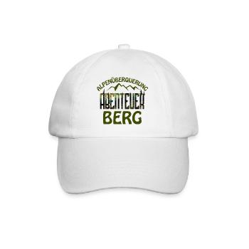 Alpenüberquerung - Abenteuer Berg - E5 - Baseballkappe - Weiß/Weiß - Vorne