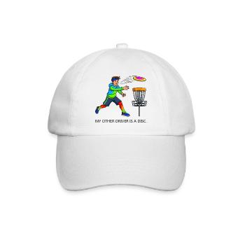 Lecteur de disc golf - Casquette classique - blanc/blanc - Devant