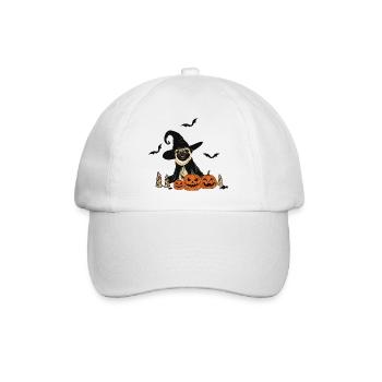 Hunde-Halloween - Baseballkappe - Weiß/Weiß - Vorne