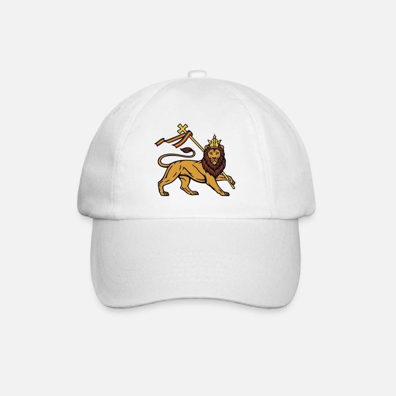 Löwe von Juda - Baseballkappe - Weiß/Weiß