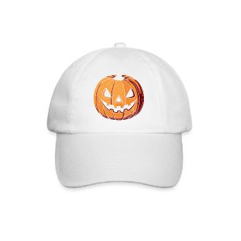 Pumpkin Jack O Lantern Expressive - Baseball Cap - white/white - Front