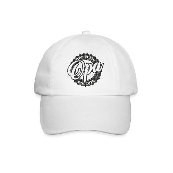 Der Beste Opa seit 2010 - Baseballkappe - Weiß/Weiß - Vorne