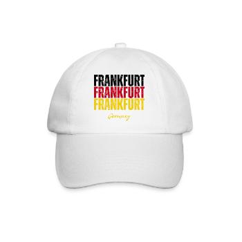 Francfort, Allemagne, un souvenir de Francfort - Casquette classique - blanc/blanc - Devant