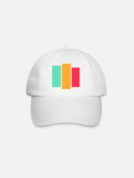 Tri Block Neon Palette - Baseball Cap - white/white