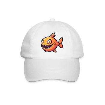 Piranha Poisson Halloween Zombie - Casquette classique - blanc/blanc - Devant