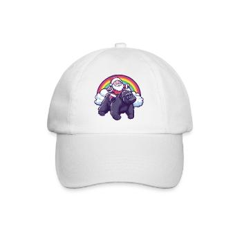 Gorilla Weihnachtsmann Weihnachten - Baseballkappe - Weiß/Weiß - Vorne