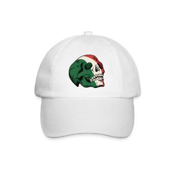 Illustration du drapeau italien du crâne - Casquette classique - blanc/blanc - Devant