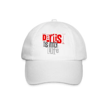 Dart, Darts c’est ma vie 1 - Casquette classique - blanc/blanc - Devant