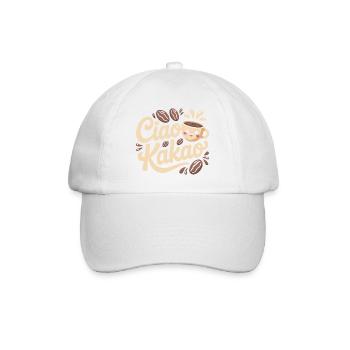 Ciao Cacao Chocolat chaud Chocolat chaud Au revoir - Casquette classique - blanc/blanc - Devant