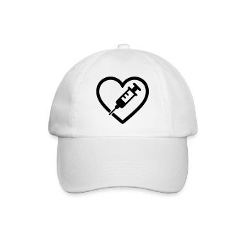 Heart + Nurse / Nurse – Super Parent I - Baseball Cap - white/white - Front
